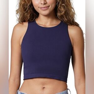 Kindred Bravely Navy Sublime Nursing Crop Top